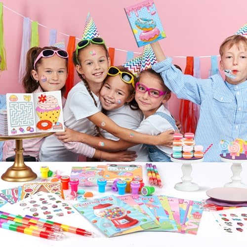 BenLouis 84Pcs Candyland Party Favors Set for Kids