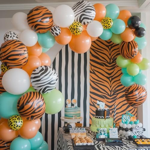 Jungle Balloons 12 Inch 50 Pcs Safari Decorations
