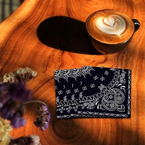 40Pcs Black Bandana Napkins Western Party Decor Set