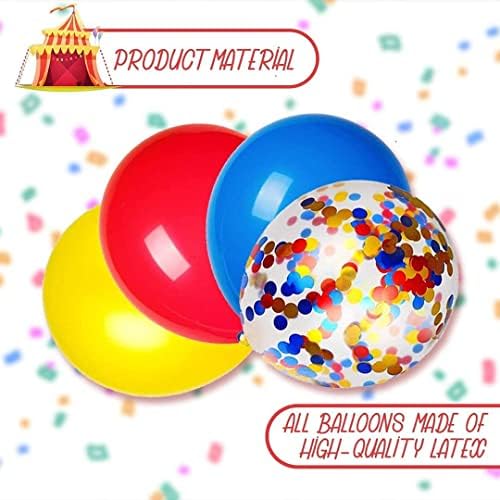 72PCS Carnival Party Balloons 12 Inch Decorations