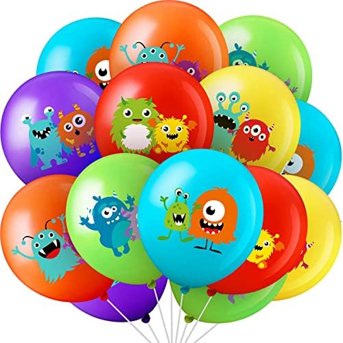 Civaner 60 Piece Monster Foil Balloons 6 Styles