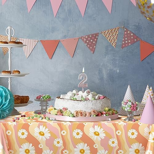 Tiamon 3 Pack Retro Hippie Tablecloths