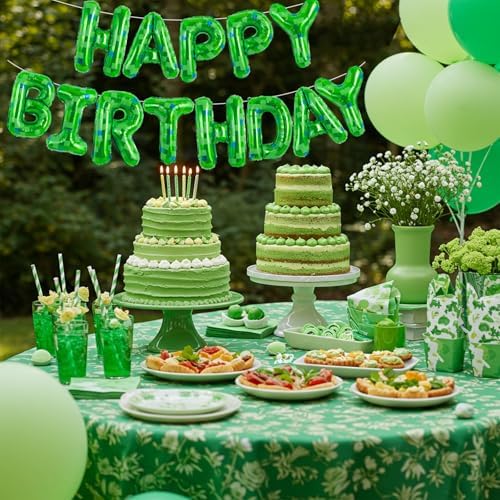 Vuzvuv Happy Birthday Balloon Banner Set