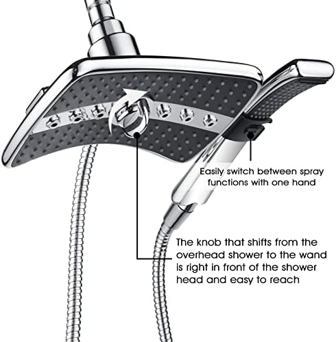 BRIGHT SHOWERS Dual Shower Head Combo Set