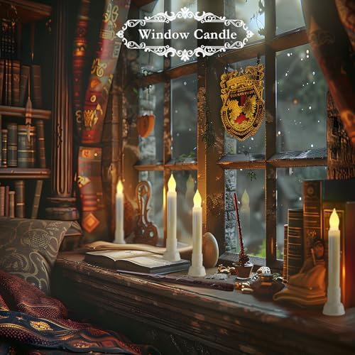 Homemory 12 Pcs Floating Flameless Candles with Wand Remote