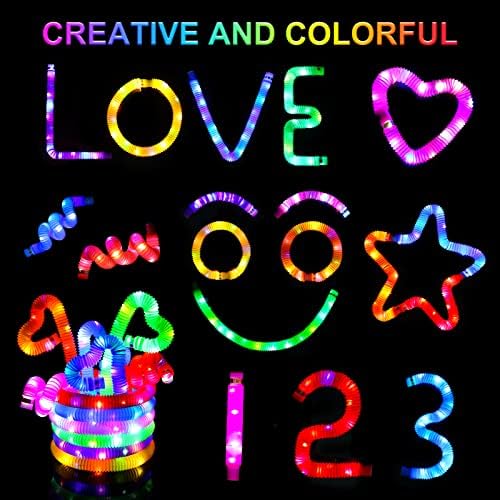 UrChoice Glow Sticks Party Favors 12 PCS Light Up Pop Tubes