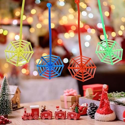24Pcs Colorful Spider Web Party Favors Pack