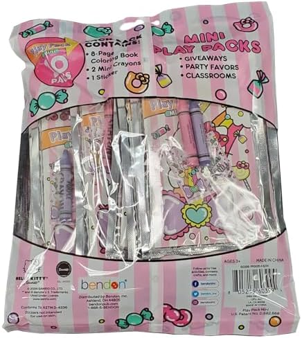 Bendon Hello Kitty Play Packs 10-Pack