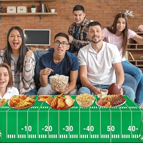 Oigco Football Tablecloth 54x108 Inch 2 Pack