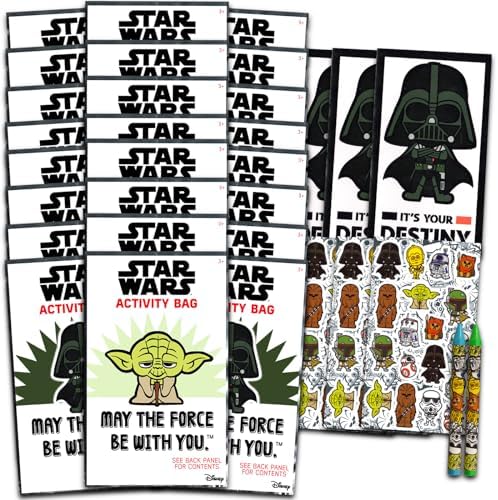 Star Wars Birthday Party Favors Set Bundle 24 Play Packs