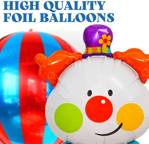 BOGAZNET 9PCS Carnival Foil Balloons Party Decorations