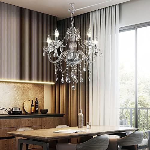 5 Light Crystal Hanging Pendant Light Chandelier