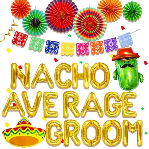 JeVenis Nacho Groom Balloons Decorations
