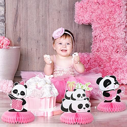 11 Piece Panda Decor Centerpieces for Birthday Party