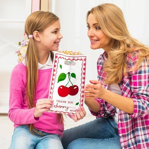 Cherry Party Favor Bags - 50Pcs Red Sweet Cherry Goody Treat Gifts