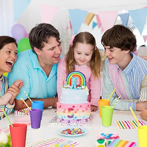 Yahenda 100 Pack Reusable Plastic Cups for Kids