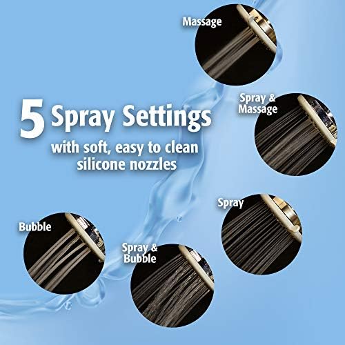 KEENEY K721Cp 3 Function Handheld Shower Head with Polished Chrome Finish