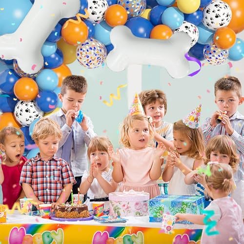 117 Pcs Blue Birthday Balloons Decorations Kit