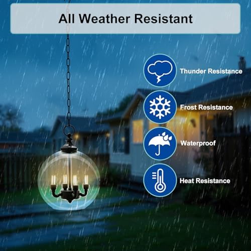 Battery Operated LED Chandelier for Outdoor Use