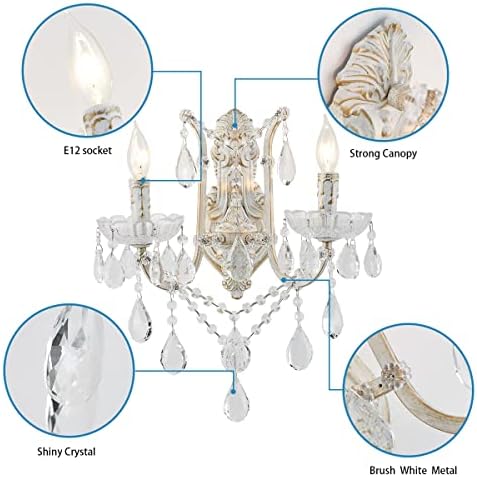YLONG-ZS Crystal Wall Sconce Modern Wall Light