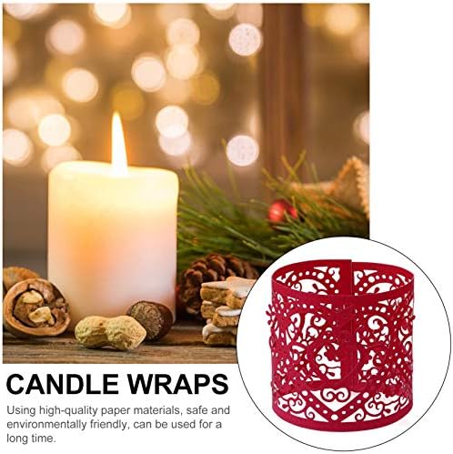 Elegant LED Tea Light Wrap Candle Holder 50pcs