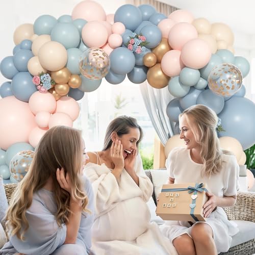 Ouddy Life 157 Pcs Gender Reveal Balloons Arch Kit