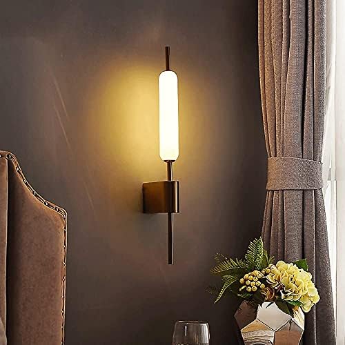 Oriental Style LED Wall Light with Glass Shade