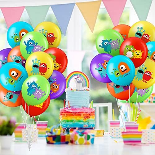 Civaner 60 Piece Monster Foil Balloons 6 Styles