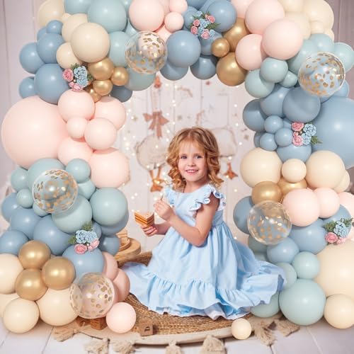 Ouddy Life 157 Pcs Gender Reveal Balloons Arch Kit