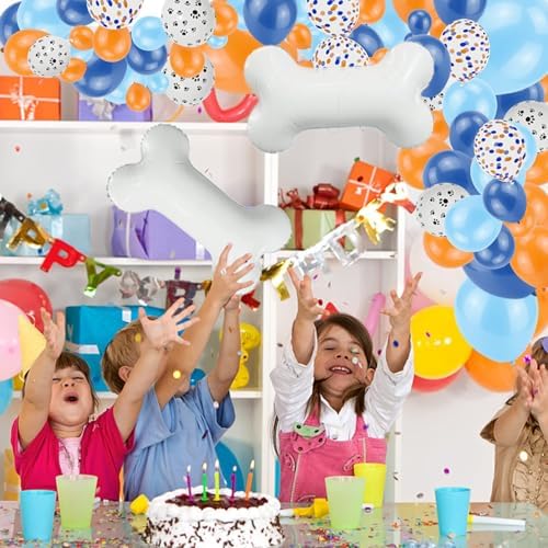 117 Pcs Blue Birthday Balloons Decorations Kit