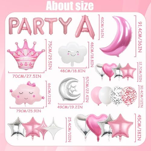 Sleepover Party Balloon Set for Girls