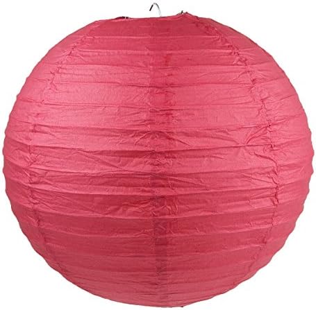 WYZworks Round Paper Lanterns 10 Pack Red 16 Inch