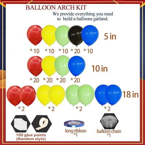 Felice Arts Superhero Balloons Garland Kit