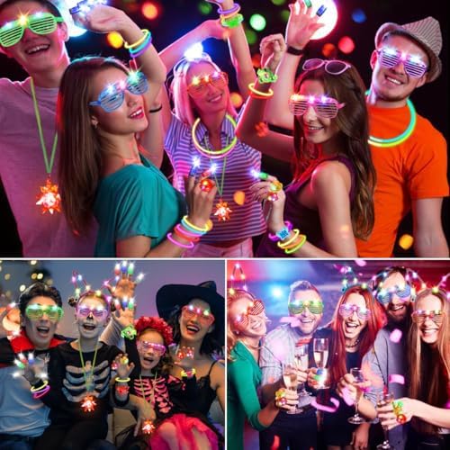 266PCS Glow in the Dark Party Supplies for Kids Adults