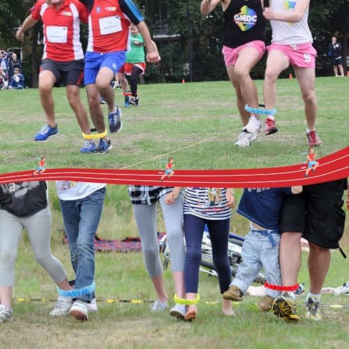 Augshy 8Pcs 3 Legged Race Bands for Relay Games