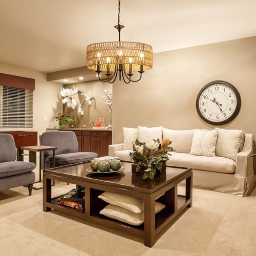 Modern Farmhouse Chandelier with 5 Lights