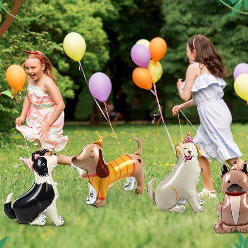 Hungdao 6pcs Dog Balloons Birthday Party Decorations