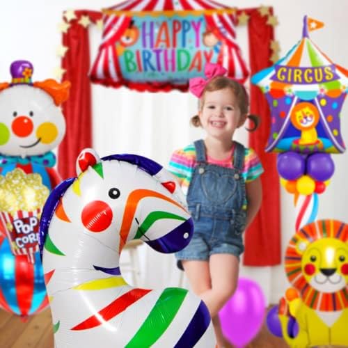 BOGAZNET 9PCS Carnival Foil Balloons Party Decorations