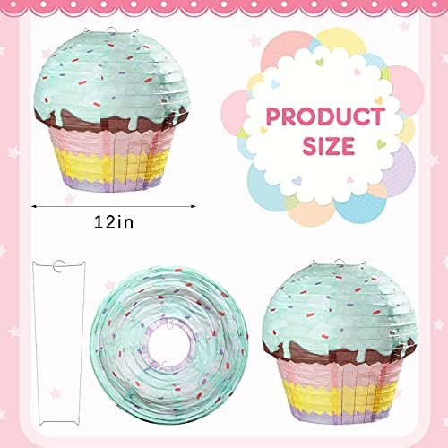 Riakrum 6pcs 12 Inch Candyland Paper Lanterns