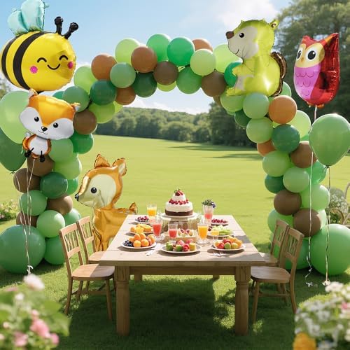 15 Pack Wild Safari Jungle Animal Balloons