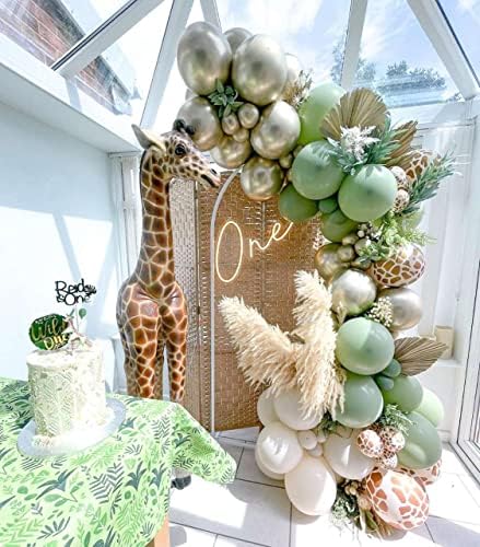 Jungle Safari Balloon Arch Kit 135pcs for Baby Shower and Birthday Party