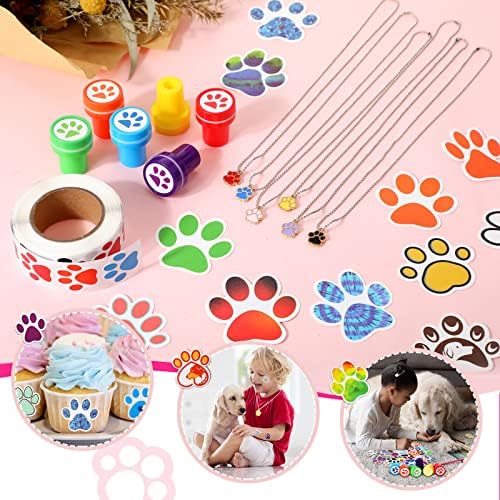 Gejoy 178 Pcs Dog Paw Party Favors Set
