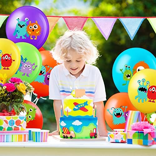 Civaner 60 Piece Monster Foil Balloons 6 Styles
