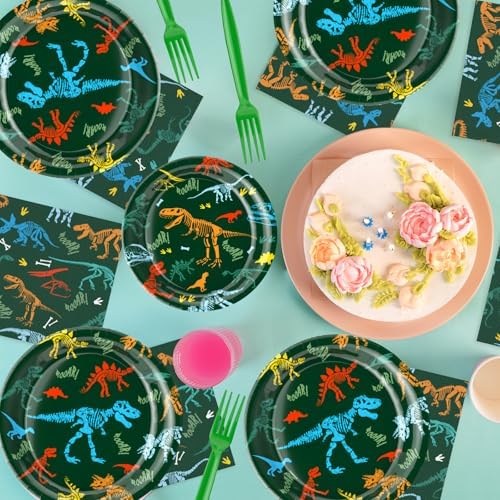 Dinosaur Birthday Party Supplies Set 96 Piece