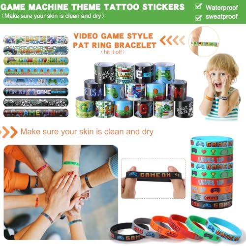 HyDren 147 Pcs Video Game Party Favors Set
