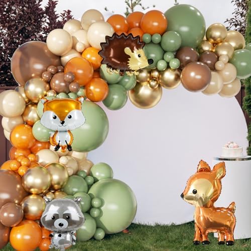Woodland Animals Balloon Garland Kit 148pcs