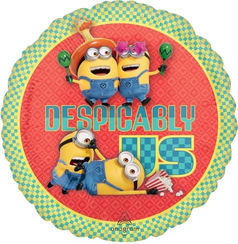 Anagram Minions 2nd Birthday Foil Balloons 8 pc