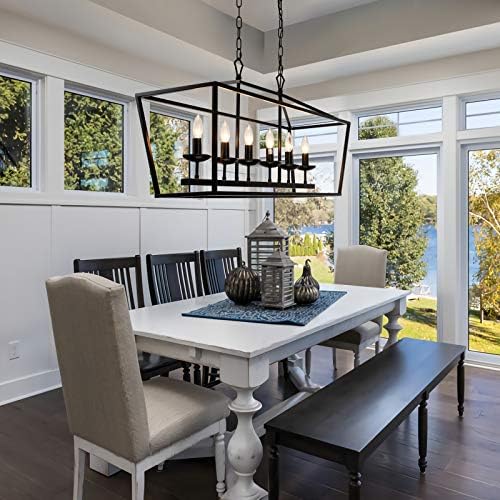 Shine Decor 6 Light Kitchen Island Linear Chandelier