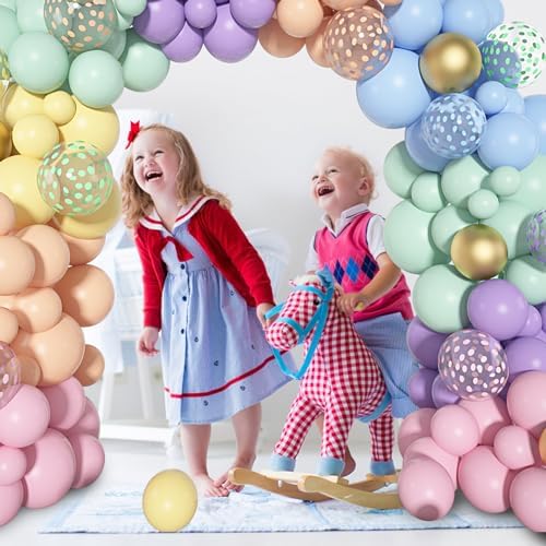Amandir 164PCS Pastel Balloon Garland Kit