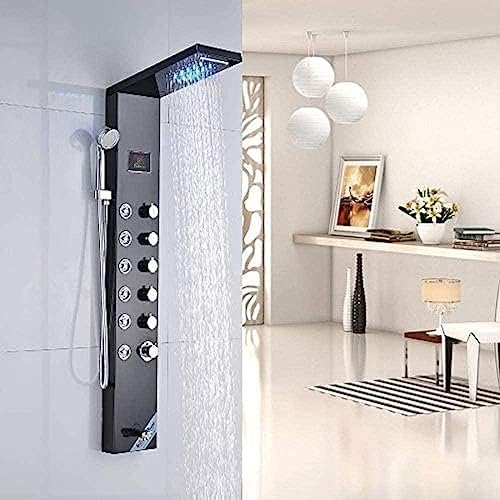 TECKI Shower Head with 8 Massage Nozzles and Hand Sprayer